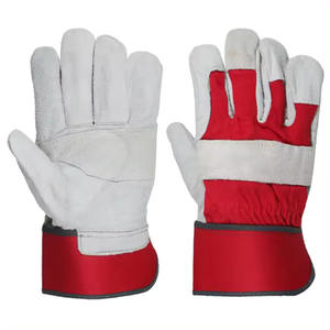 วัวแยกสวนหนักตัดทนความปลอดภัยป้องกันมือทําความร้อนถุงมือก่อสร้างหนัง - Product Image 2