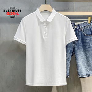 Camiseta de Manga Corta con Estampado de Lona Antiarrugas para Hombre, Diseño de Logotipo Personalizado, Alta Calidad, Gama Alta - Product Image 3