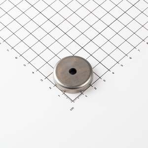 Gripper piatto in ferrite in acciaio inossidabile Ø32x7mm con svasatura conica - Product Image 1