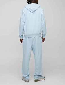 Sudadera con capucha y pantalones de chándal con cremallera de peso pesado para hombre de lana de algodón superventas chándales de invierno con serigrafía personalizados de gran tamaño OEM - Product Image 6