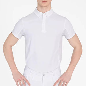 Camiseta de Manga Corta para Hombre, para Equitación, Tejido Ligero y Refrescante, Transpirable, Capa Base para Entrenamiento en Establos, Personalizable - Product Image 1