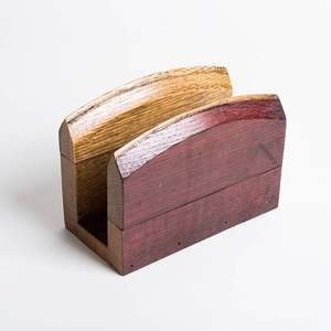 Venta caliente servilletero diseño maravilloso decoración del hogar servilletero gran calidad servilletero de madera - Product Image 5