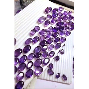 พลอยสีม่วงธรรมชาติขนาด10มม. ถึง25มม. จำนวน280ชิ้นสำหรับลูกแพร์ทรงรี2955 CTS Lot iroc ขายคุณภาพสูงตัดหลวมอัญมณี504 $ เรา - Product Image 5