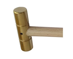 ค้อนทองเหลืองพร้อมที่จับไม้สำหรับอุปกรณ์เครื่องประดับ - Product Image 5