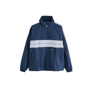 Veste coupe-vent pour hommes grande taille couleurs personnalisées imperméable sport extérieur pull veste à capuche à la mode coupe-vent uni - Product Image 6
