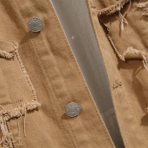 Veste en jean délavé de qualité supérieure pour hommes jeans à capuche élégants personnalisés vestes pour hommes nouvelles vestes respirantes pour hommes en détresse - Product Image 6