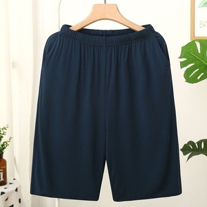 OEM Customized Logo <b>Men's</b> Home Pajamas Summer Simple Loose Casual Shorts Solid Color <b>Thongs</b> DDP Shipping - Product Image 3