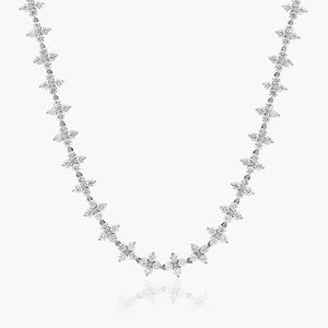 3.50 MM Tennis Chaîne Collier Moissanite Diamant Hip Hop Bijoux Argent/10K Plaqué Or Boîte Chaîne Brillant Disponible aux USA - Product Image 3
