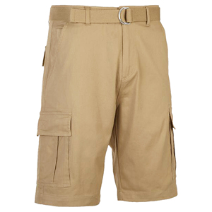 Men's Casual Zipper Fly 100% Cotton Canvas Eco-Friendly Cargo Shorts - Product Image 1