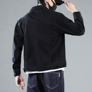 Chaqueta Vaquera para Hombre con Paneles en Contraste y Estética Urbana Atrevida, Chaquetas Vaqueras para Hombre - Product Image 2
