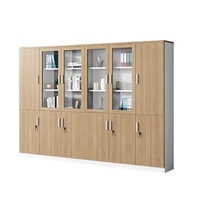 Classeur de bureau en bois moderne classeur de données bibliothèque avec serrure