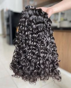 Prolongements indiens vierges de trame de cheveux de machine de qualité supérieure approvisionnement dessiné par double de cheveux humains crus d'Inde du Sud - Product Image 3