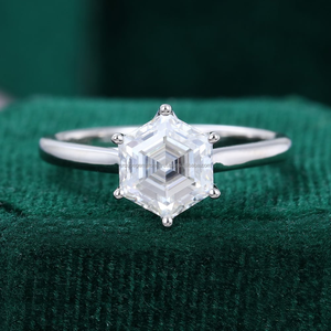 1 3Ct Moissanite Diamond Solitaire Engagement Ring Gold Plated Floral <b>Basket</b> Setting IGI Certified Anniversary Gifts Ring - Product Image 1