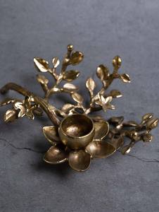 Exclusive Brass Candle Stand Creeper Candle Holder for Table Centerpiece Decoration or Home Decor Set of 2 for Dinning Table - Product Image 6