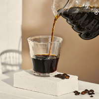 Verre à boire empilable japonais à large ouverture, motif vague, avec impression de logo personnalisé, pour Americano glacé, café au lait, idéal pour café et cadeaux