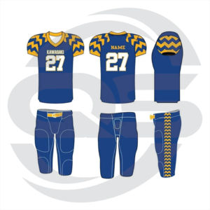 Uniforme de football américain en polyester 100% Style unique avec manches courtes respirantes de grande taille Fabriqué en Amérique en stock - Product Image 4