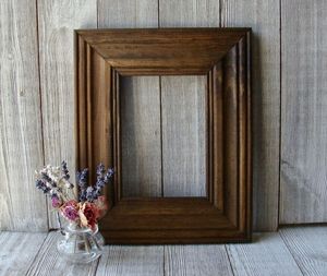 <b>Rustic</b> Wooden <b>Photo</b> <b>Frame</b> Farmhouse Home Decor Wall Hanging Tabletop Display Classic Handmade Look Solid Wood Style for - Product Image 5