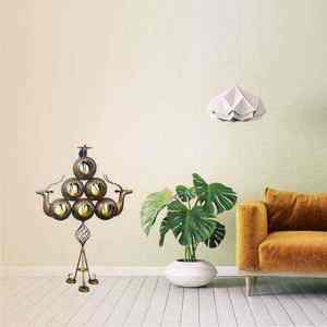 Prêt à l'exportation, Inde, élégant porte-bougie pyramidal, petite taille, idéal pour Diwali, mariage, Pâques, décoration de la maison et accessoire cadeau - Product Image 2