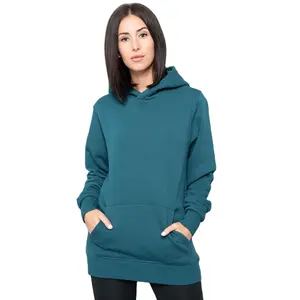 देवियों Longline स्वेटर हूडि Sweatshirts/महिलाओं के कपास ऊन लांग हूडि