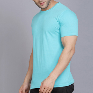 Logotipo personalizado Precio al por mayor Camiseta de alta calidad para hombre Camiseta transpirable para hombre Camisetas de color sólido para hombre para adultos al por mayor - Product Image 3
