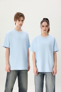 2025 nuevo producto Unisex algodón Sorona camiseta 300gsm peso pesado manga corta Camiseta para diseñar su marca camiseta para hombres - Product Image 2