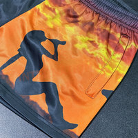 Shorts de rugby australiens personnalisés en maille/polyester, taille haute, fermeture élastique, séchage rapide, respirant, anti-plis pour hommes