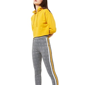 Haut court doux pour femmes, sweat-shirt décontracté à capuche, pull léger à manches longues, tendance, confortable, streetwear - Product Image 2