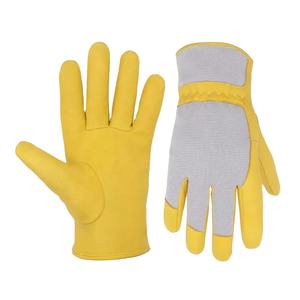 Gants de travail en cuir de première qualité résistants à la chaleur antistatiques Anti-Vibration Gants de travail sans poudre sans silicone - Product Image 5