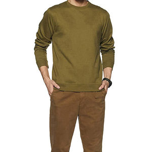 Premium Quality Men Pullover <b>Sweatshirt</b> 100% Cotton <b>Fleece</b> Winter Breathable Pullover Basics Cotton Blended <b>Sweatshirts</b> - Product Image 1