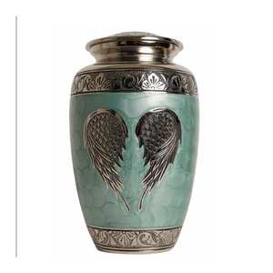 Urnes fabriquées à la main les plus vendues pour plantes fournitures funéraires en gros urne en laiton crémation conception personnalisée de haute qualité - Product Image 3
