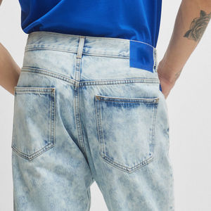 Pantalones Vaqueros Ajustados para Hombre, Diseño Personalizado, Moda Nueva, Pantalones de Mezclilla Rotos, Ropa Casual de Verano, Alta Calidad - Product Image 4