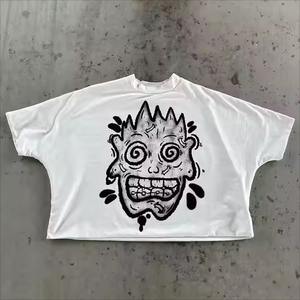 T-shirt en coton 100% pour hommes à séchage rapide avec logo personnalisé demi-manche 280 grammes de poids meilleur coût lettre tricotée vente en gros - Product Image 3