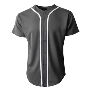 Maillot de baseball à boutons personnalisé pour hommes et femmes Uniformes de sport hipster hip hop pour adultes Chemises de baseball respirantes - Product Image 4