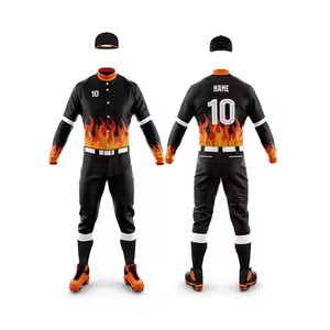 Uniforme de baseball/softball de conception OEM pour la vente Uniforme de baseball de nom de numéro d'équipe personnalisé fabriqué par Hanger Impex - Product Image 5