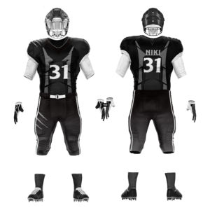 Meilleurs derniers maillots de football américains respirants et uniformes de sport 2 pièces en style football américain grande taille - Product Image 4