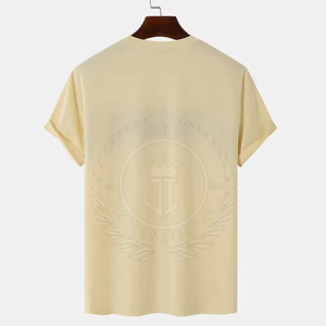 T-shirt formel pour homme en maille respirante facile à porter - Écologique, séchage rapide, pour usage extérieur, nouveau style tendance en polyester/coton - Product Image 2