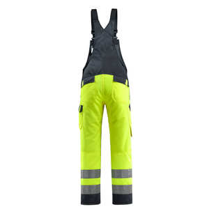 Premium Breathable CE Certified <b>Work</b> Bib Overalls Reflective Fluorescent Safety Durable Multi-Pocket Industrial Pants - Product Image 2