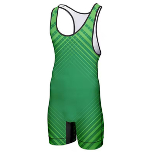 Combinaisons de lutte personnalisées respirantes et extensibles avec logo frontal, matériau durable, légères, unisexes, prix bas - Product Image 4