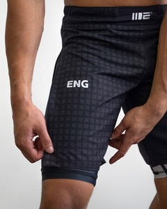 <b>Athletic</b> mma shorts durable stretch fabric lightweight breathable workout training gym wear for men regular practice - Product Image 1