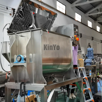 RVS 5000L Dubbelband Voedselveilige Poedermenger met Motor voor Thee Koffie Kruiden Supplementen Droge Poeder