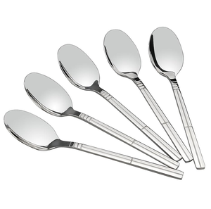 Finest Quality Stainless Steel Dessert Spoon Set <b>Wedding</b> And Parties Dinnerware Spoon Set Of 6 Pieces Top Sale - Product Image 1