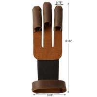 Gants de tir à trois doigts, gants de chasse protecteurs pour hommes, femmes, adolescents et adultes, gants de tir à l'arc pour débutants