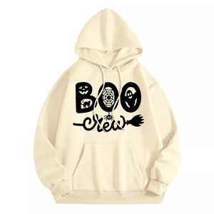 Sudadera con capucha de invierno informal para mujer 100% algodón estampado Puff bordado Zip-up pulóver estilo moda impreso Sudadera con capucha al por mayor - Product Image 4