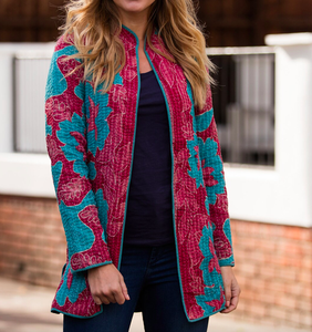 Vestes brodées à la main de style Boho de Kantha, meilleures ventes - Product Image 3