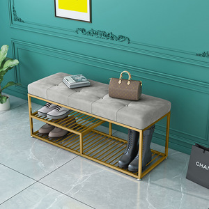 Étagère à chaussures robuste en acier avec coussin confortable KG68041 - Product Image 4