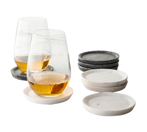 Sous-verre imprimé avec logo personnalisé, ensemble de sous-verres ronds en marbre faits à la main pour tasse verre boissons accessoires de cuisine et de table - Product Image 2