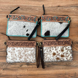 กระเป๋าสะพายหนังขนแบบซ่อนสำหรับผู้หญิงทำมือสีเครื่องมือทำมือกระเป๋าคลัทช์มือสไตล์ตะวันตกแบบใหม่ - Product Image 3