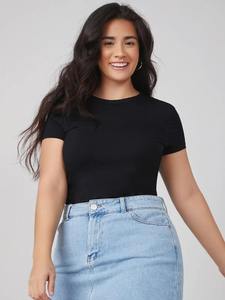 Pakistan Femmes Élégantes Plumes Décorées Respirant Soie/Coton T-Shirts-Personnalisable Toutes Saisons Top Vêtements - Product Image 6