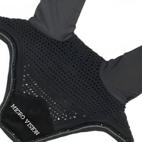 2024 nouveauté cheval équestre mouche voile équitation oreille Bonnet Net chapeau capuche masque et voile essentiel cheval Tack