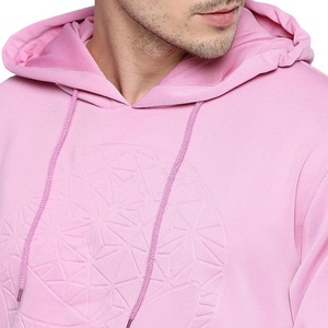 Sweats à capuche en molleton 100% coton pour homme, sur mesure, avec logo en relief 3D, teinture unie et perles, vêtements d'hiver imperméables - Product Image 4